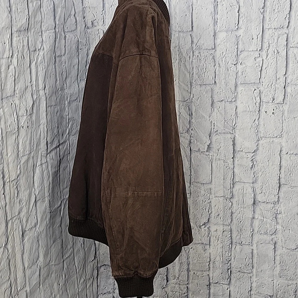 JOS. A. BANK Brown Leather Suede Men's Jacket XXL‎ - Picture 5 of 13